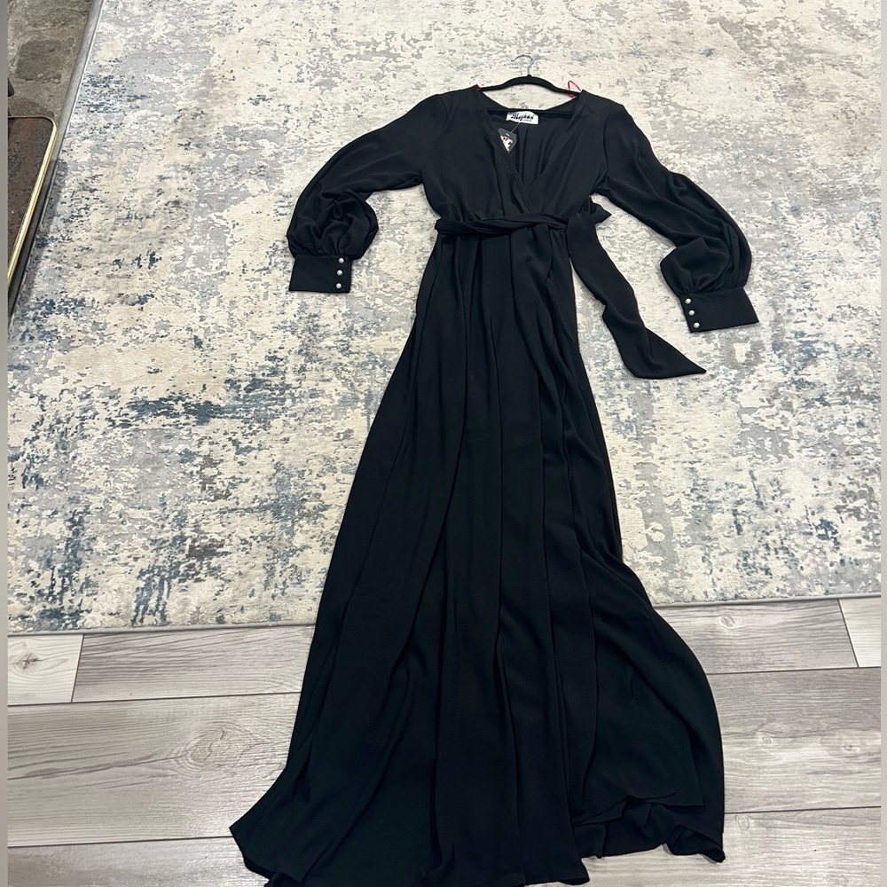 Long black maxi dress